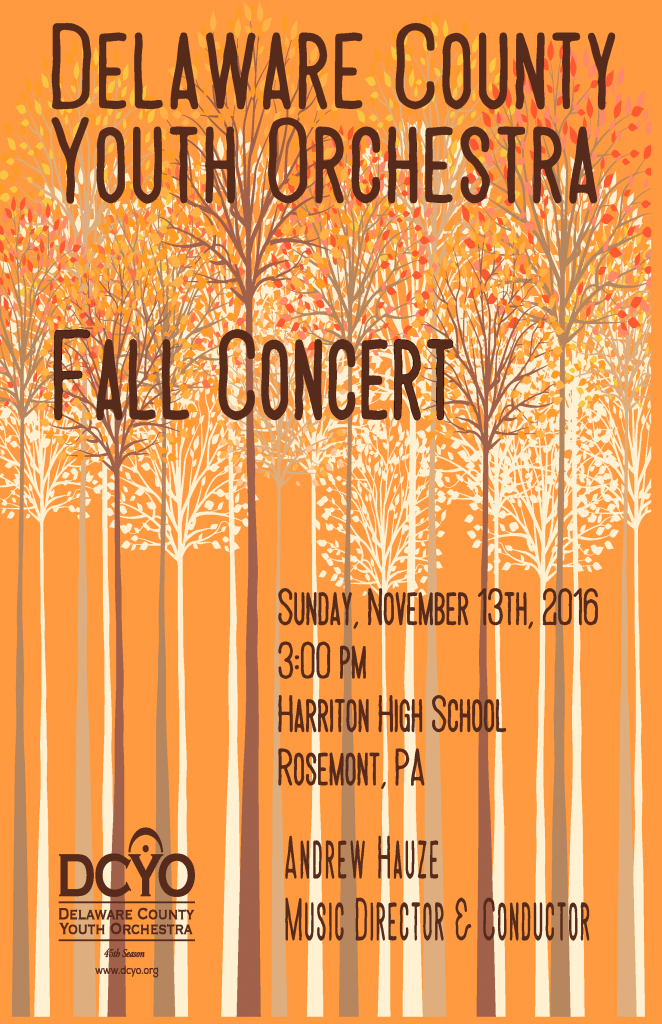 DCYO Fall 2016 Concert Poster