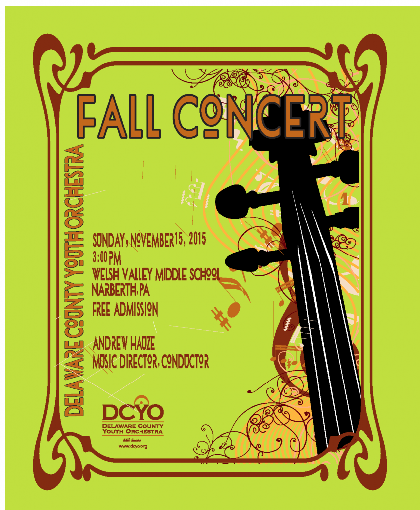 DCYO 2015 Fall Concert Poster