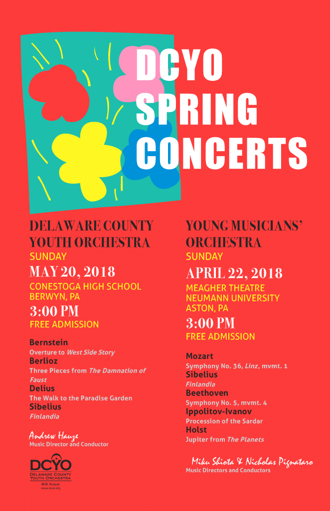 DCYO 2018 Spring Concert Poster