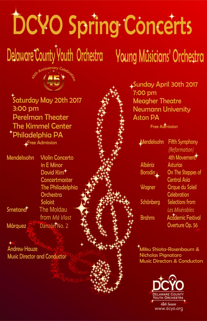 DCYO Spring 2017 Concert Poster