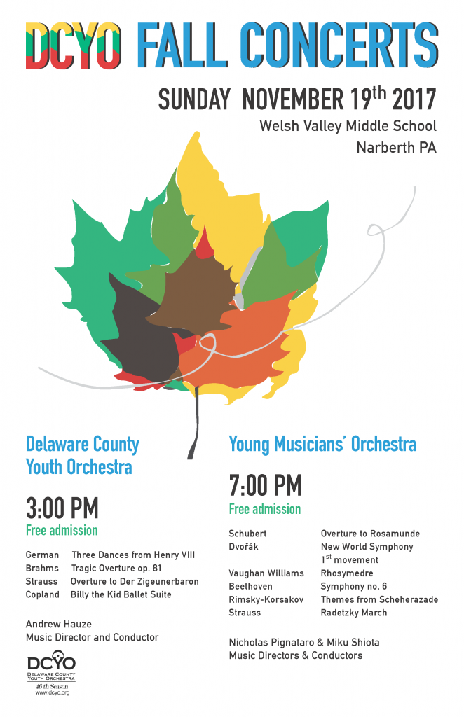 DCYO Fall 2017 Concert Poster